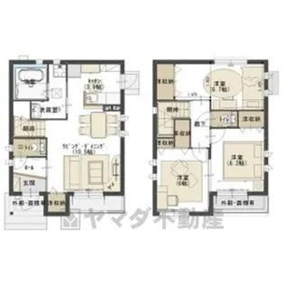 K&Mヤナゼ C棟【2階】の間取り