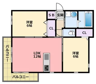 ノースコート学文【3階】の間取り