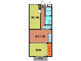 白芳荘28号館【2階】の間取り