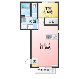 サンフレンズ舞坂IIA棟【2階】の間取り