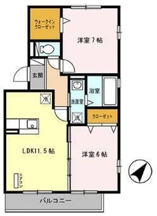 ジョイアポスト【2階】の間取り