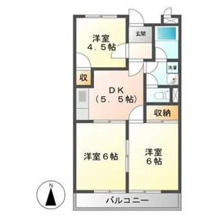 WEST PARK PLACE【4階】の間取り