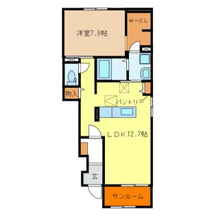アドヴァン【1階】の間取り