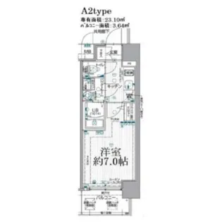エスリード大阪梅田WEST【4階】の間取り