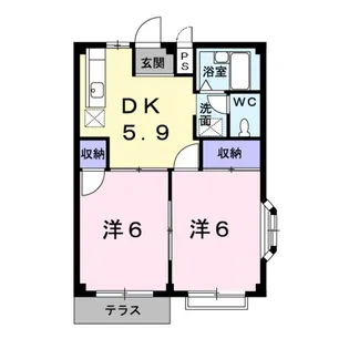 森林ハウス【1階】の間取り