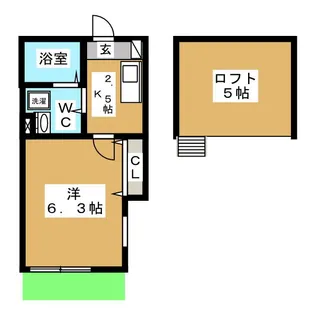 Classy港南中央【1階】の間取り