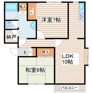 シャトウK・TII【2階】の間取り