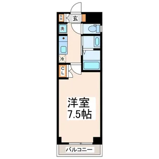 メイン新屋敷【4階】の間取り