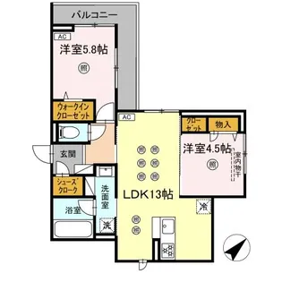 D-Residence光丘町A棟 A棟【3階】の間取り