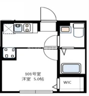 CASA 四葉 B【2階】の間取り