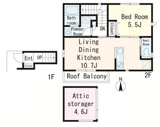 プランドール縁【2階】の間取り