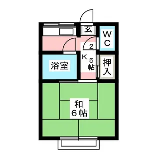 ロアール桜本町東【2階】の間取り