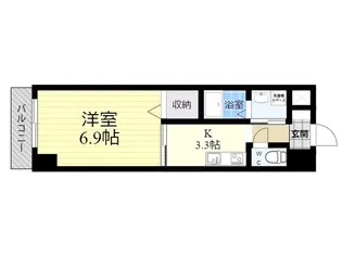 ソラテリエ春木【2階】の間取り