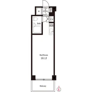 イプセ蒲田WEST【3階】の間取り