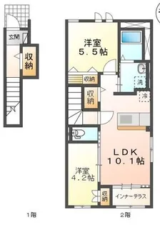 グランブール【2階】の間取り