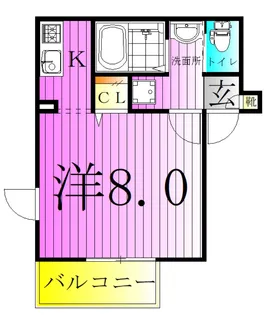 LYNX北千住A棟【3階】の間取り