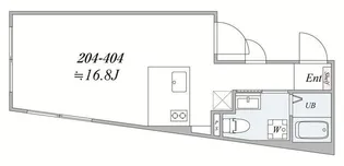 the trias nishinippori【4階】の間取り