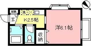 アンジェリーク ヴィル【1階】の間取り