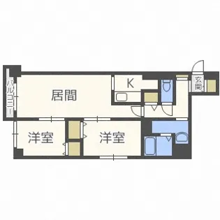 PRIME URBAN札幌医大前【4階】の間取り