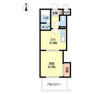フィオーレセレスト【3階】の間取り