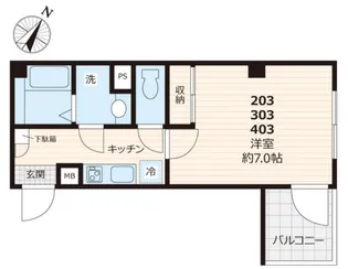 Best Stage三ノ輪【4階】の間取り