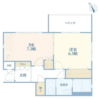 ソレアード神宮前【1階】の間取り