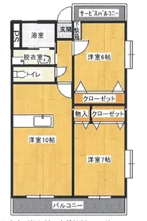 セレンディップ多々良【3階】の間取り