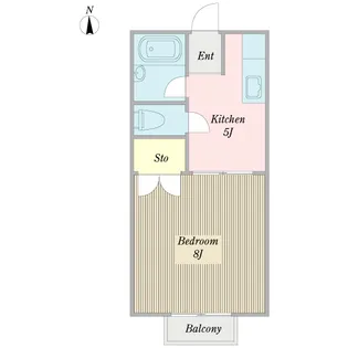 ハギノハイツ【2階】の間取り