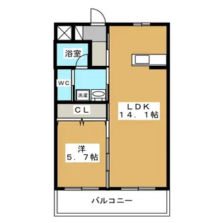 KFTマンション【1階】の間取り