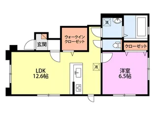 オークリー船戸山【1階】の間取り