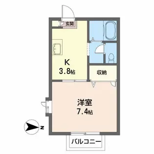 クレールコート【2階】の間取り