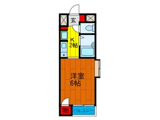 パレコ-ト野里【2階】の間取り