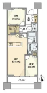 プラウド京王聖蹟桜ヶ丘【18階】の間取り