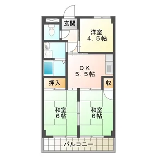 アバンハウスI【5階】の間取り