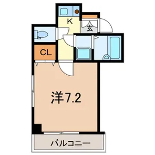 ビルクリバラ【4階】の間取り