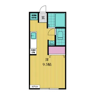 コーポマンモン【1階】の間取り