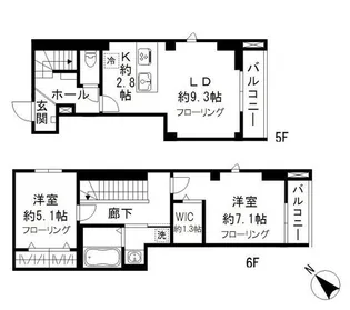 ジョカットロ蔵前の間取り