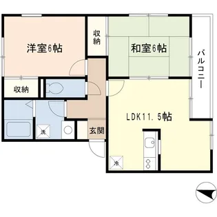 エスポワール戸田【1階】の間取り