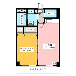 サンアベニュー【2階】の間取り