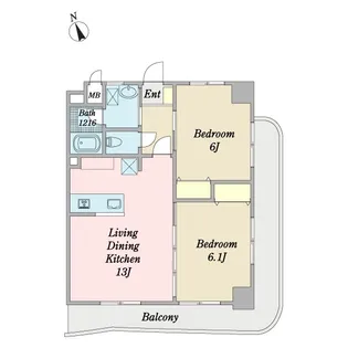 サウザンドリーフ本八幡【4階】の間取り