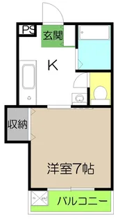 ジョイシティ【2階】の間取り