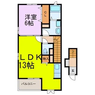 メゾン DU ソレイユ【2階】の間取り