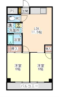 デュエット鶴見【3階】の間取り