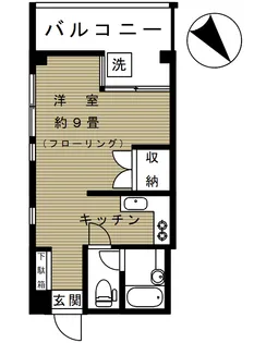 Fe フラッツ【2階】の間取り