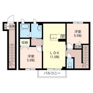 シャーメゾンM【2階】の間取り