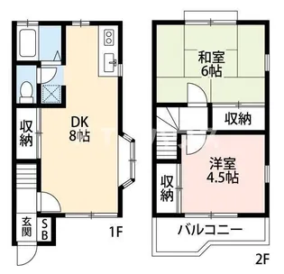 KE6番館【2階】の間取り