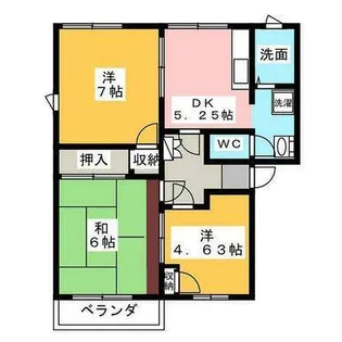 グランドールエスト【1階】の間取り