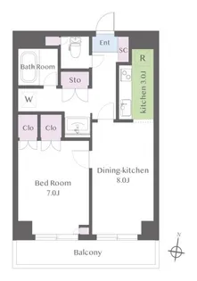 メゾンユーアイ【2階】の間取り