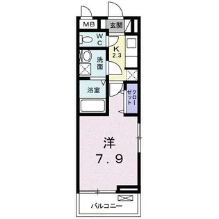 カーサ・ミスミヤIII【2階】の間取り
