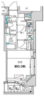 ディアレイシャス横浜WEST【7階】の間取り